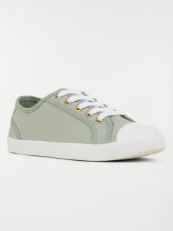 Tennis toile verte femme (36-41)