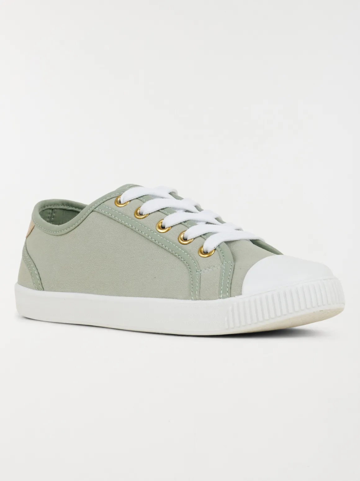 Tennis toile verte femme (36-41)