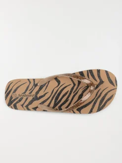 Tong coloris marron femme (36-41)