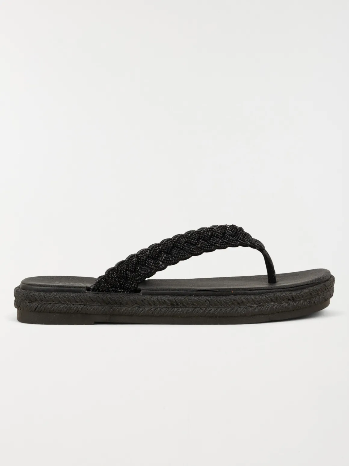 Tong coloris noir femme (36-41)