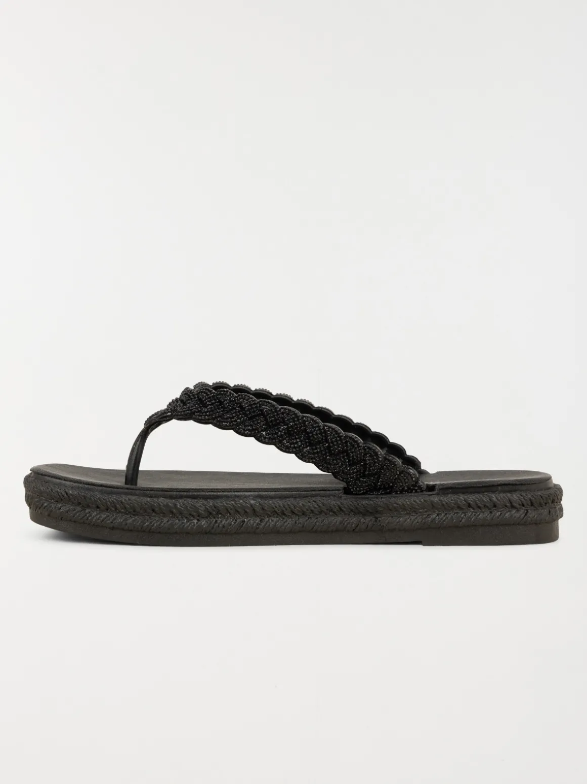 Tong coloris noir femme (36-41)