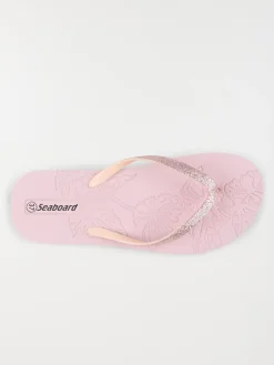 Tong femme motif fleur tropicale (36-41)