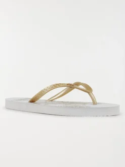 Tong motif éléphant doré femme (36-41)