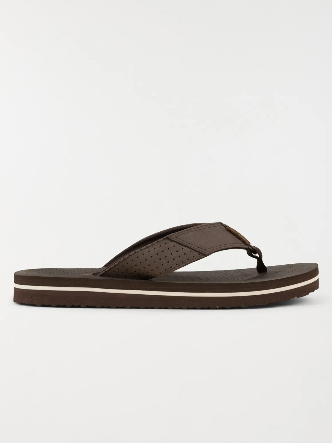 Tongs couleur marron homme (41-46)