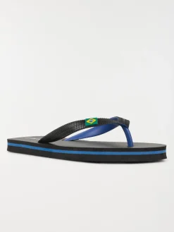 Tongs noires et bleues garçon (31-39)