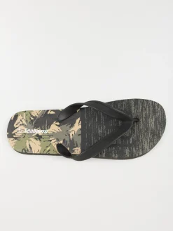 Tongs vertes imprimées homme (40-45)