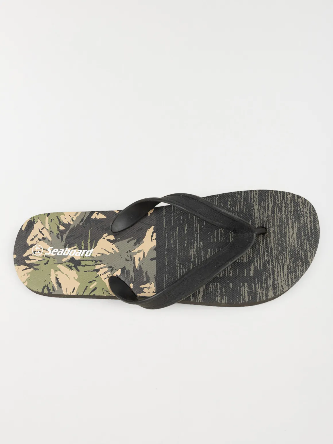 Tongs vertes imprimées homme (40-45)