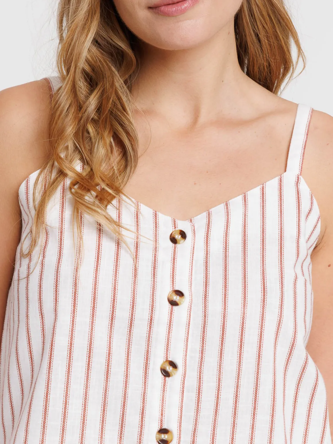 Top bretelles rayé femme