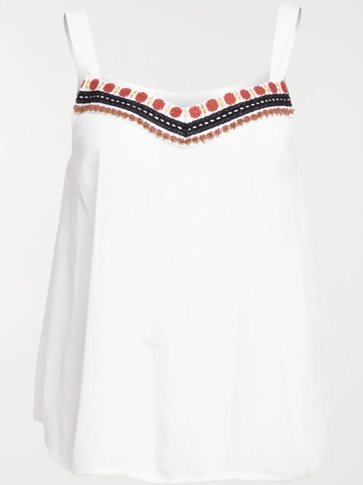 Top broderies grande taille femme