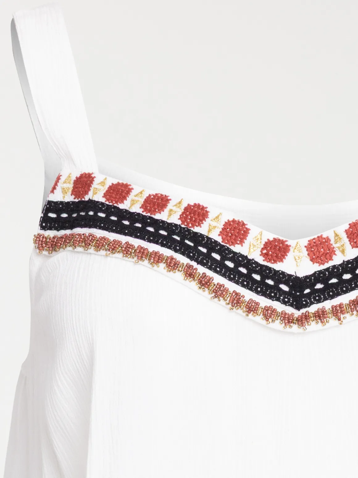 Top broderies grande taille femme