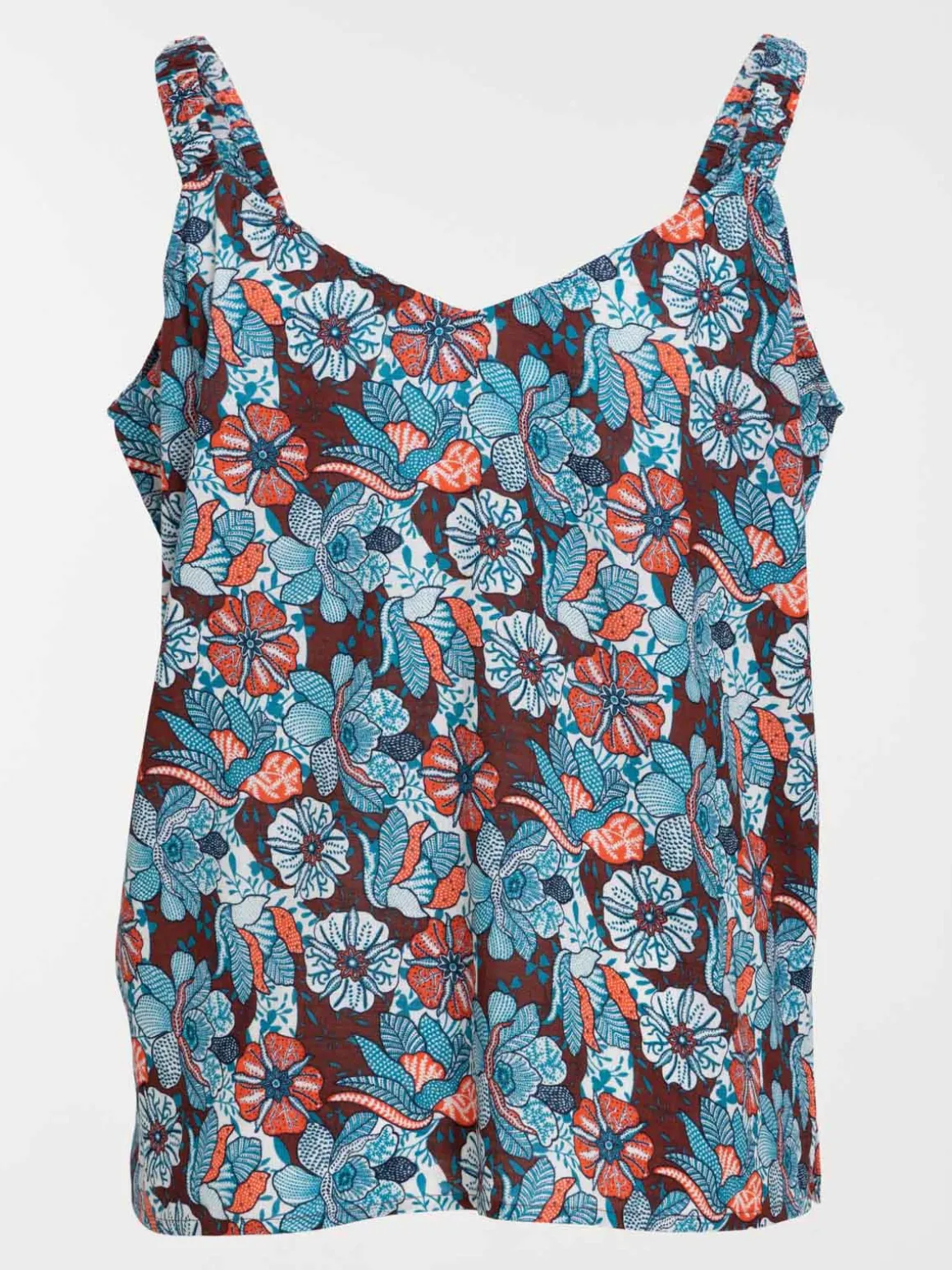 Top fleuri grande taille femme
