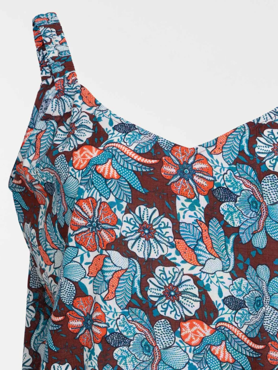 Top fleuri grande taille femme