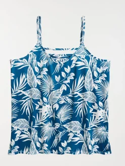 Top motif fleuri grande taille femme