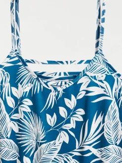 Top motif fleuri grande taille femme
