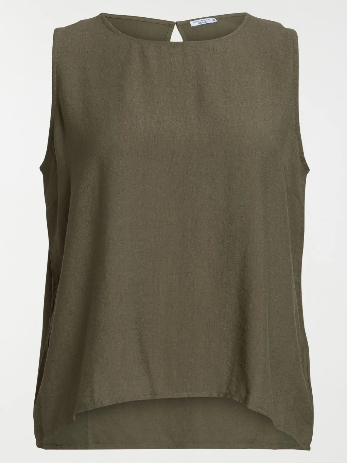 Top vert sombre grande taille femme