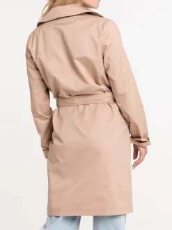 Trench coloris sarrasin femme