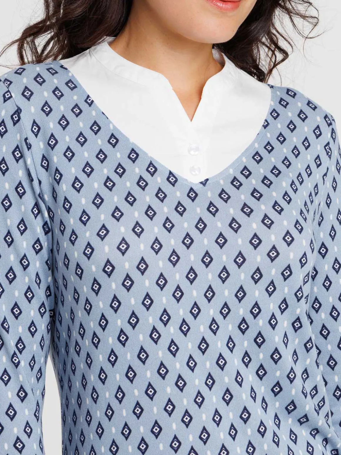 T-shirt 2 en 1 imprimé femme