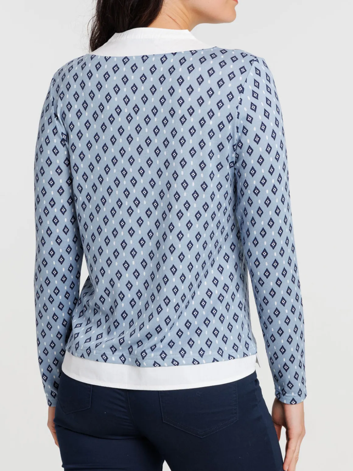 T-shirt 2 en 1 imprimé femme