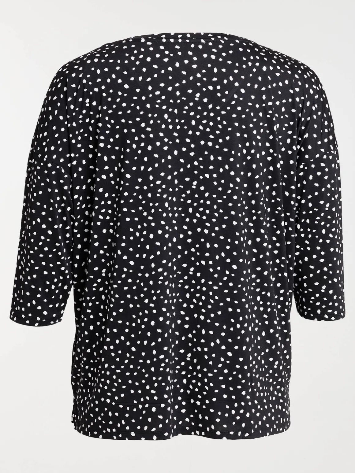 T-shirt à pois grande taille femme