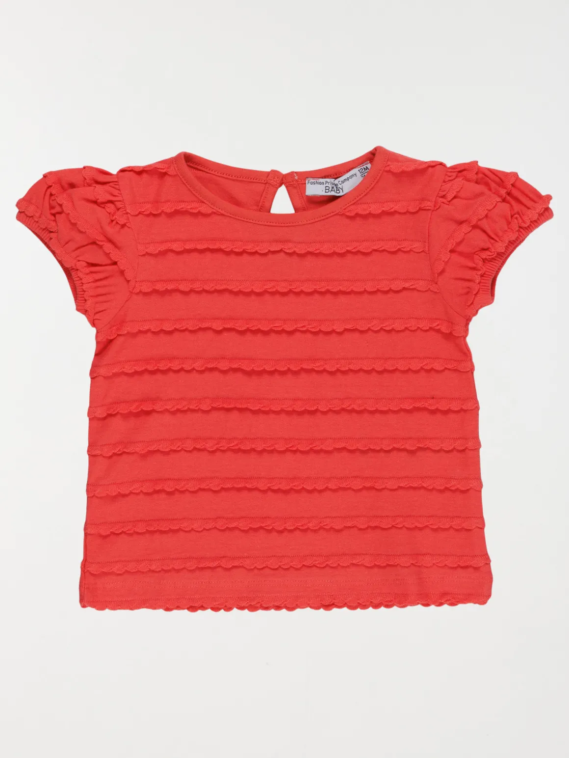 T-shirt à volants fille (3-36M)