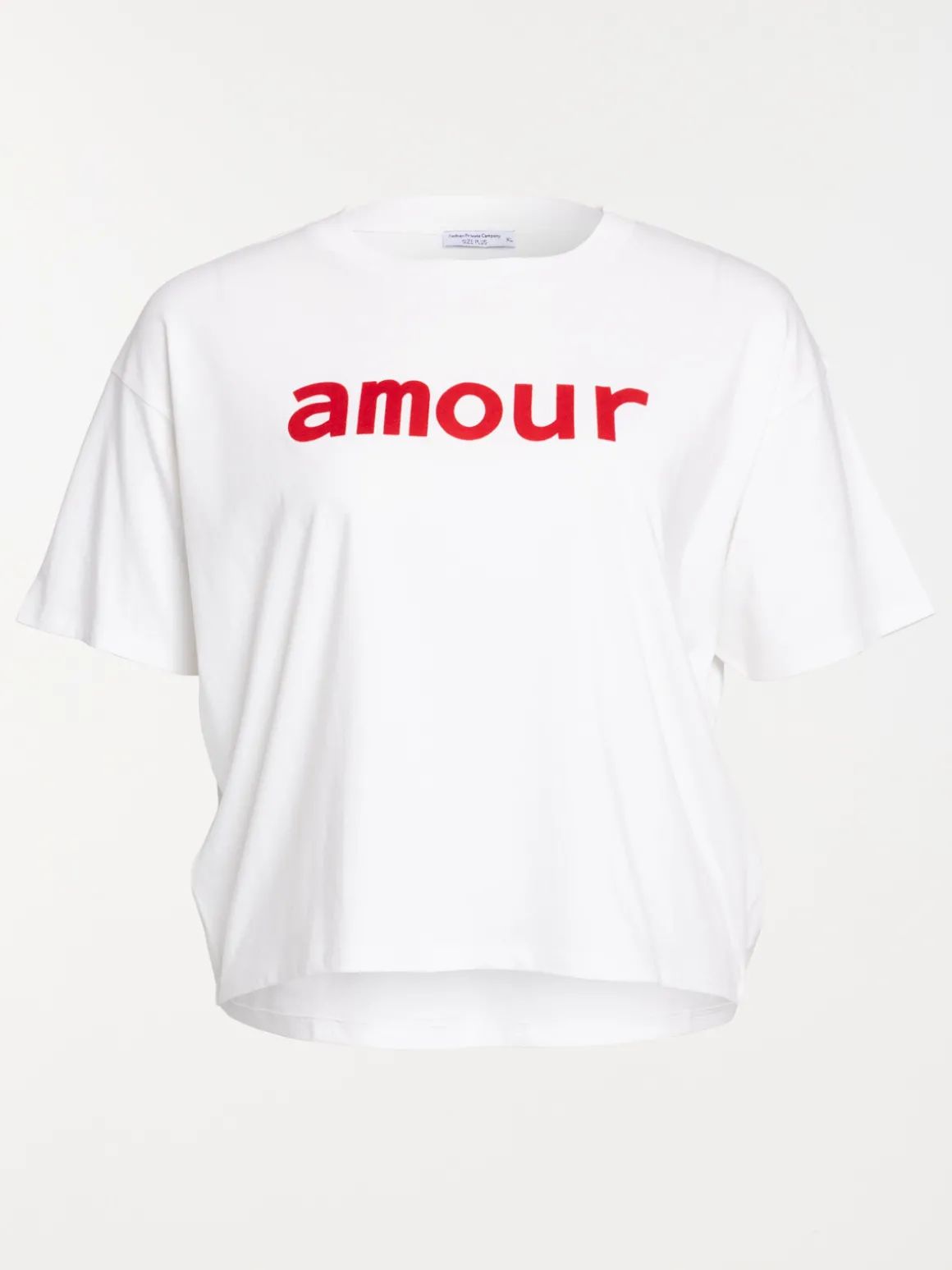 T-shirt amour grande taille femme