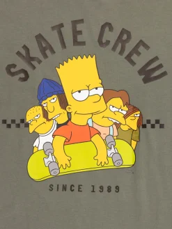 T-shirt Bart Simpson crew garçon (XXS-M)