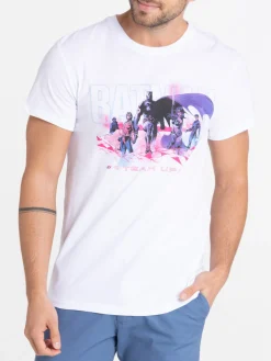 T-shirt Batman coloris blanc homme