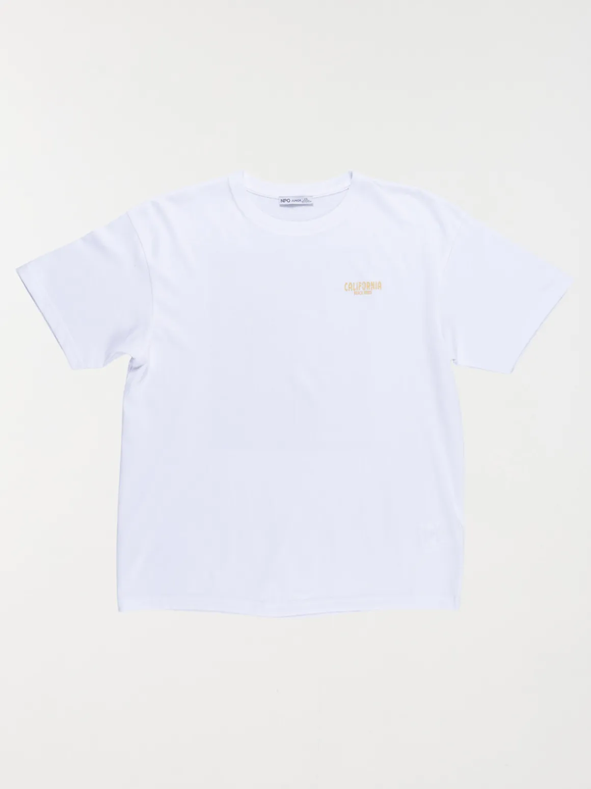 T-shirt blanc California garçon (XXS-M)