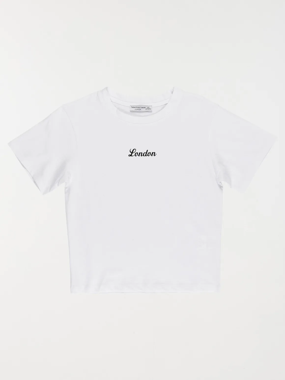 T-shirt blanc London fille (XXS-M)