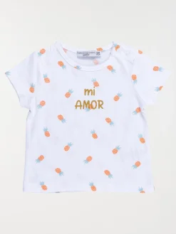 T-shirt blanc Mi amor fille (3-36M)
