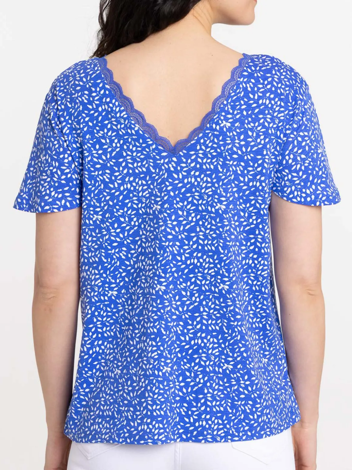T-shirt bleu majorelle femme