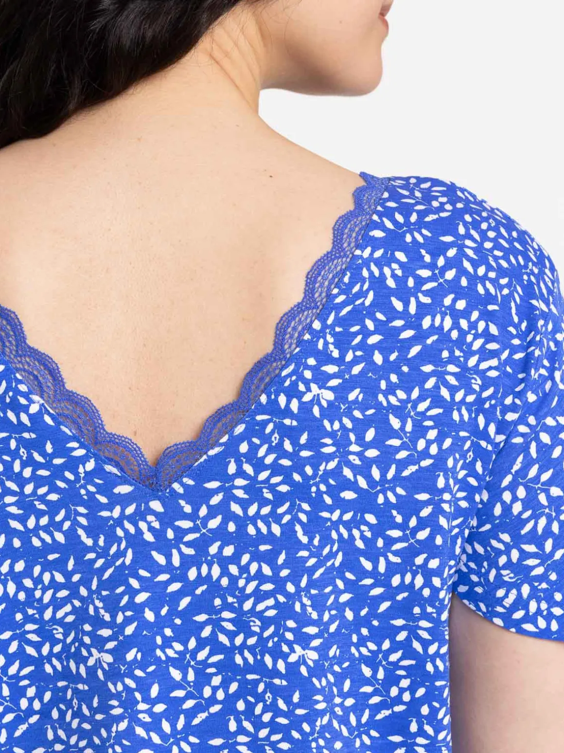 T-shirt bleu majorelle femme