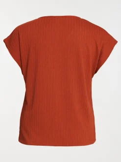 T-shirt boutons grande taille femme