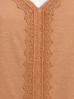 T-shirt camel grande taille femme