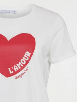 T-shirt coeur grande taille femme