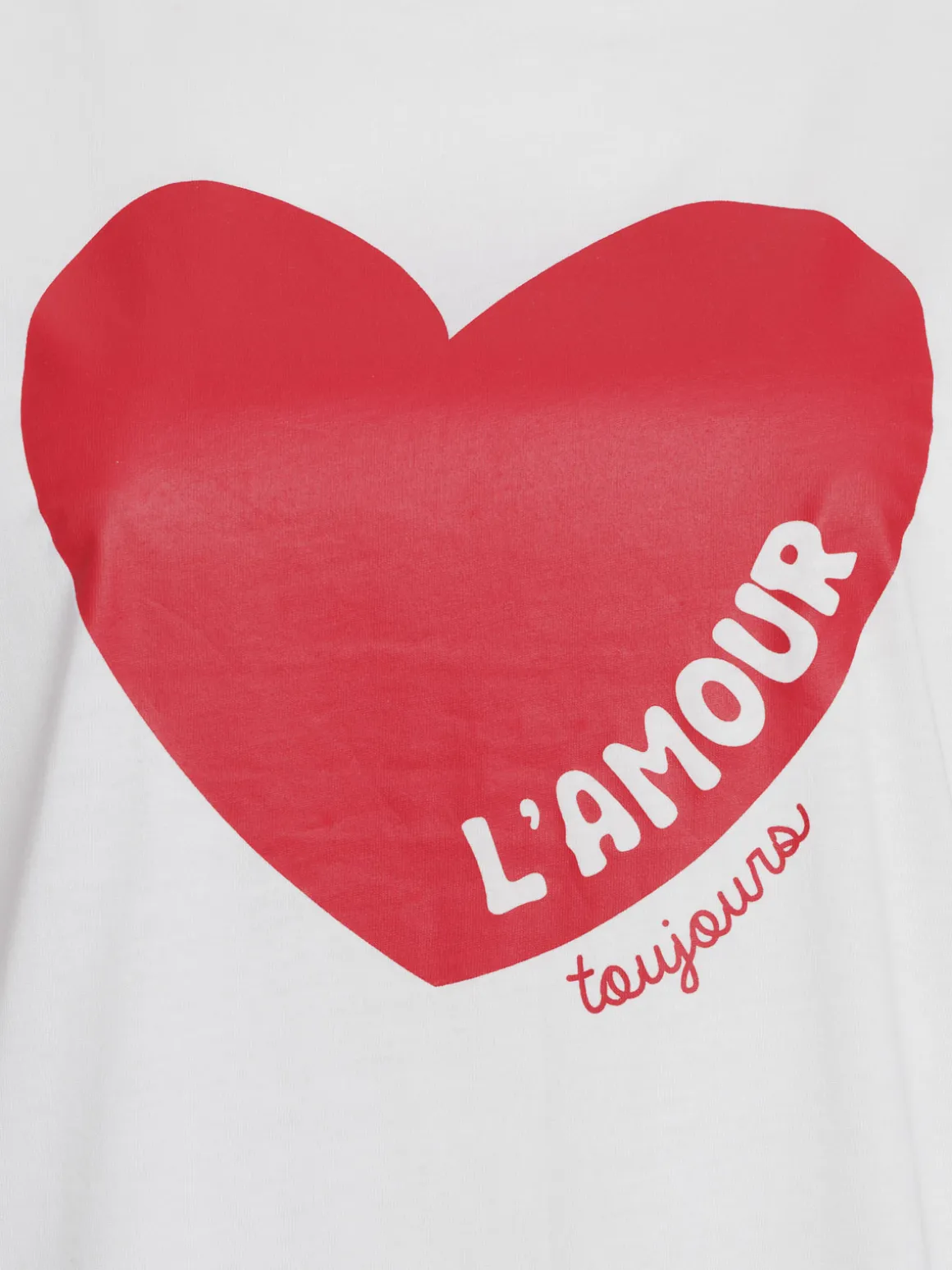 T-shirt coeur grande taille femme