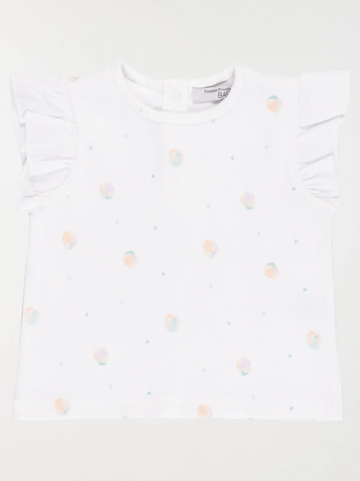 T-shirt coeurs et ballons fille (3-36M)