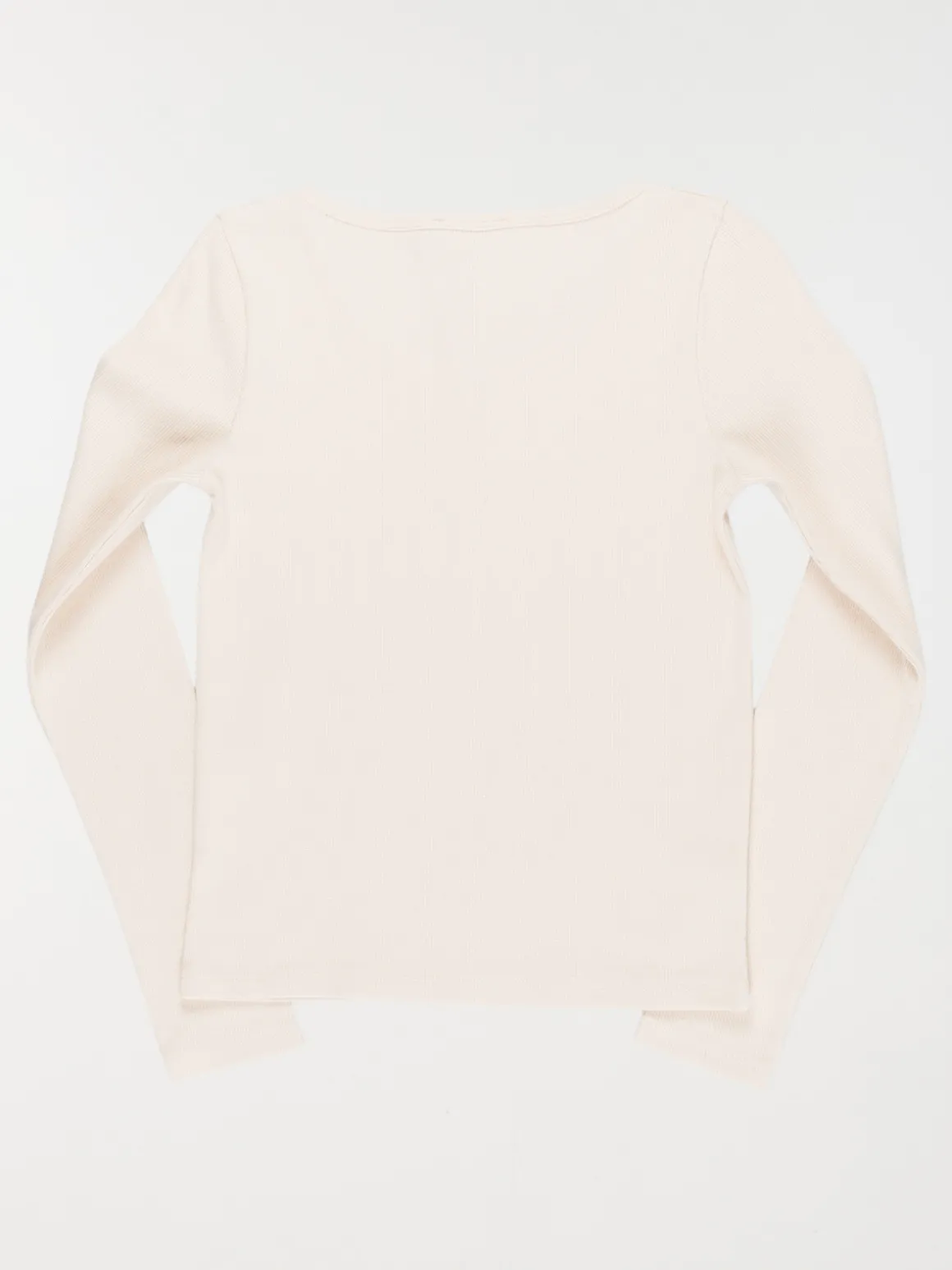 T-shirt col rond boutonné fille (XXS-M)