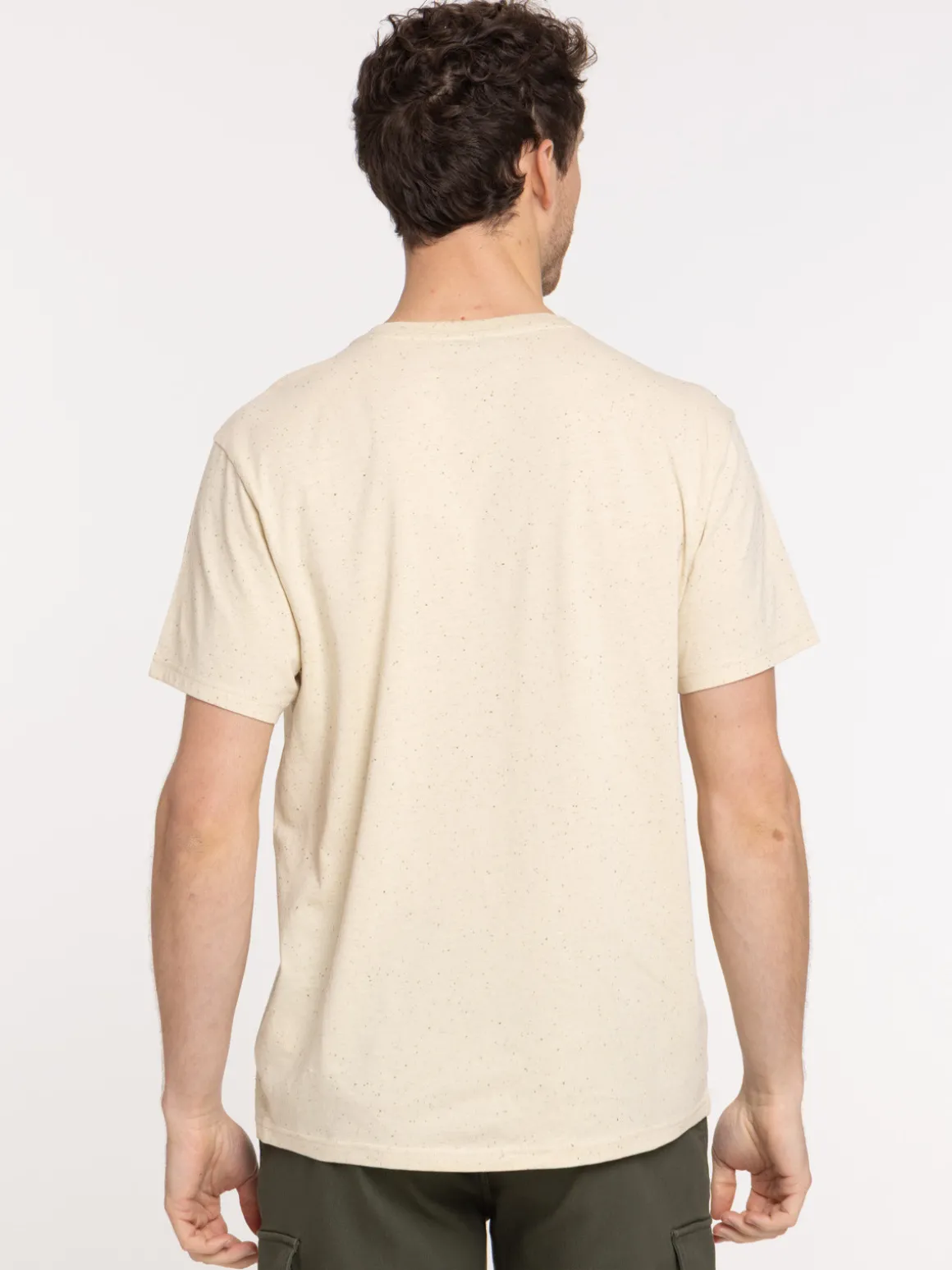 T-shirt col rond boutonné homme