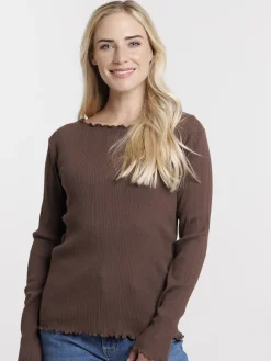 T-shirt col rond écorce femme