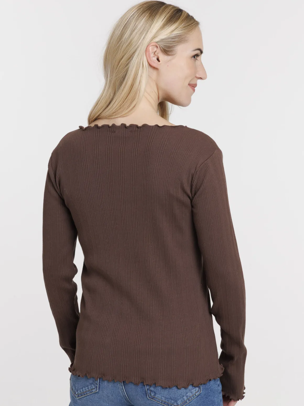 T-shirt col rond écorce femme