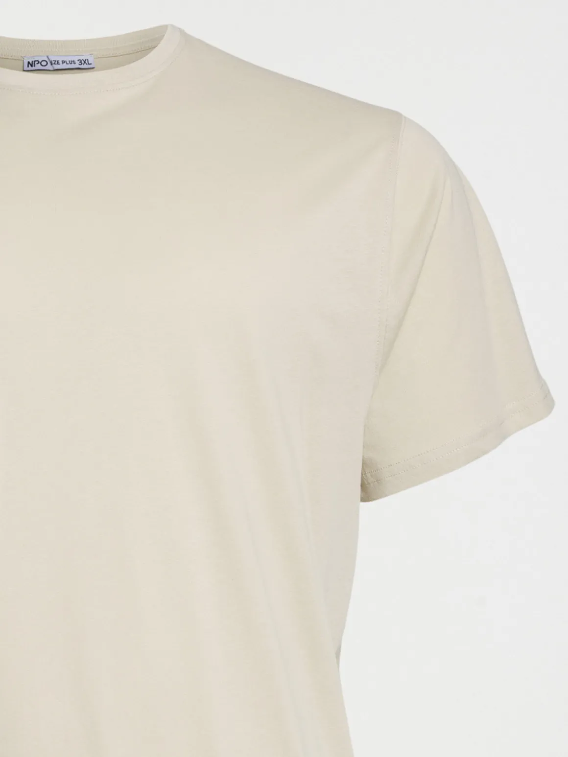 T-shirt col rond grande taille homme