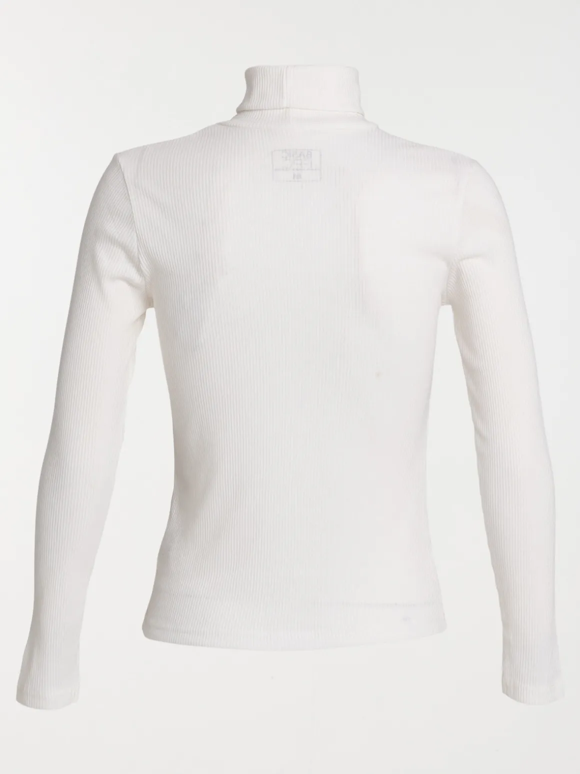 T-shirt col roulé écru femme