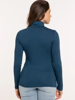 T-shirt col roulé femme