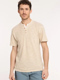T-shirt col tunisien homme