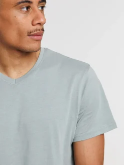 T-shirt col V uni homme
