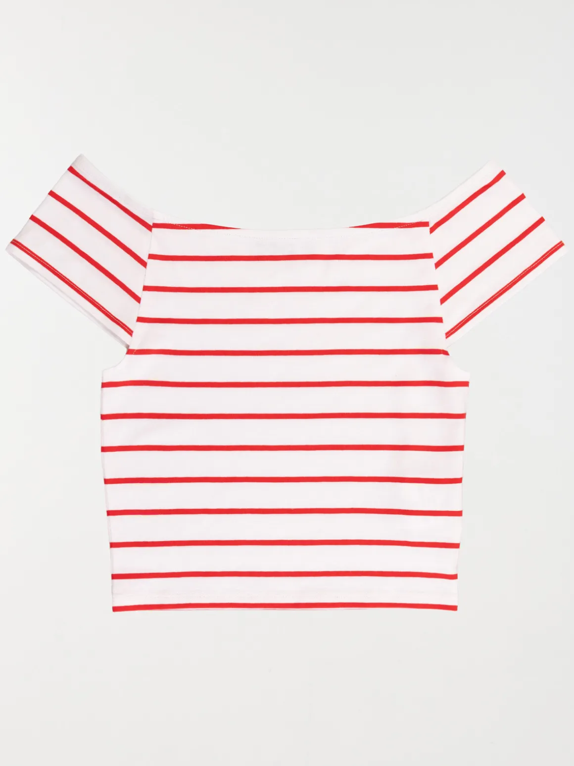 T-shirt court rayé fille (XXS-M)