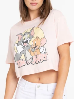 T-shirt court Tom et Jerry femme
