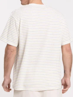 T-shirt écru col rond homme