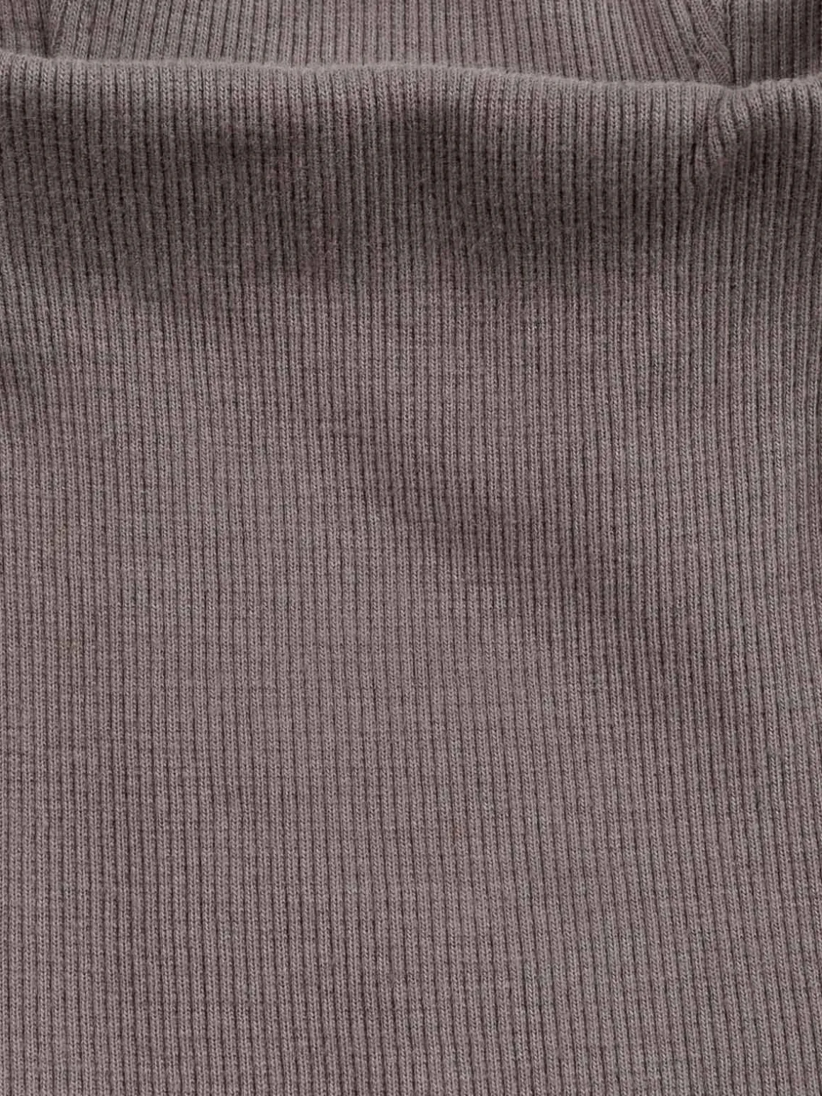 T-shirt côtelé fille col montant (XXS-M)